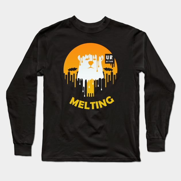 Climate Change Event | Melting Away Long Sleeve T-Shirt by POD Anytime